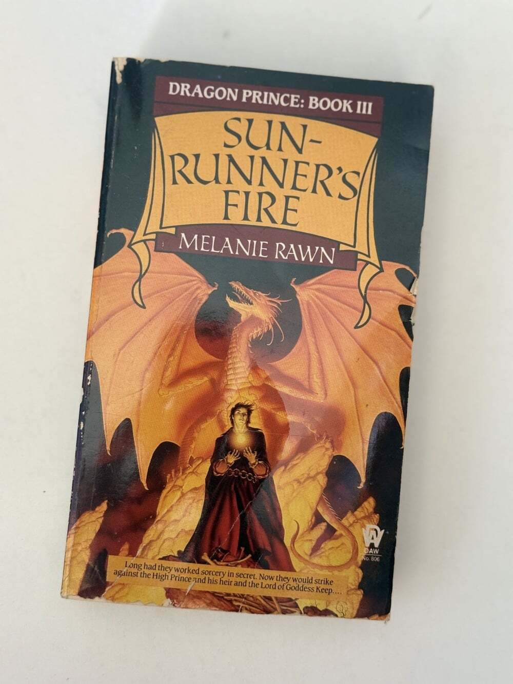 FIRST EDITION Sunrunner's Fire Mass Market Paperbound Melanie Rawn